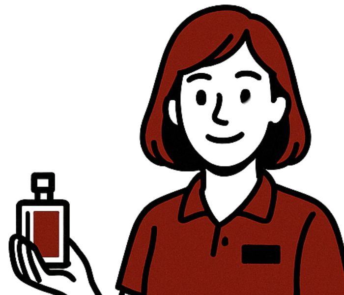 Vendeuse en parfumerie